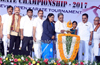 CM inaugurates National Karate Championship at Nehru Maidan
